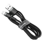 Cavo Baseus Cafule Cavo in nylon resistente USB / Lightning QC3.0 1.5A 2M nero (CALKLF-CG1)