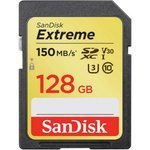 SanDisk scheda di memoria 128GB SDXC Extreme V30 UHS-I U3 150 / 70 MB/s