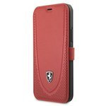 Cover FERRARI Apple iPhone 12 Pro Max Book Off Track Perforato FEOGOFLBKP12LRE Custodia rossa