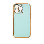 Lighting Colour Case per Xiaomi Redmi Note 11 cover in gel con cornice dorata menta