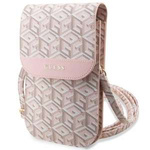 Borsa Guess GUWBHGCFSEP rosa/rosa GCube Stripe