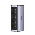 Ugreen HUB multifunzione 12in1 USB C USB HDMI DP RJ45 AUX SD TF grigio (CM555)