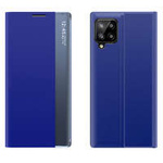 Sleep Case Custodia tipo libreria con Smart Window per Samsung Galaxy A22 4G blu