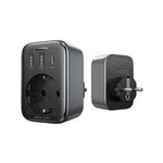 Caricatore adattatore di rete 30W (2xUSB/USB C/AC) / adattatore UE - UE 13A Ugreen CD314 - nero