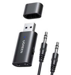 Trasmettitore Ugreen trasmettitore / ricevitore Adattatore audio wireless Bluetooth 5.0 Mini jack da 3,5 mm nero (CM523 60300)
