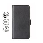 Pelle Crong Premium Booklet Wallet iPhone 11 Pro con tasche + funzione stand nero