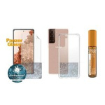 PanzerGlass Set Start Sam S21+ TPU Bildschirmschutz, Hülle ClearCase, Spray 30ml