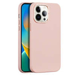 Custodia in pelle Dux Ducis Grit per iPhone 14 Pro Elegante custodia in ecopelle (compatibile con MagSafe) rosa