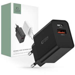 TECH-PROTECT NC30W CARICATORE DI RETE A 2 PORTE PD30W/QC3.0 NERO