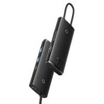 Docking station per hub di tipo C a 6 porte serie Baseus Lite (da tipo C a HDMI + USB 3.0 * 2 + PD + SD / TF) Nero
