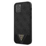 Cover GUESS Apple iPhone 12 12 Pro 6.1 4G Triangle Collection GUHCP12MPU4GHBK Grigio Hardcase
