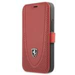 Cover FERRARI Apple iPhone 12 Mini Book Off Track Perforato FEOGOFLBKP12SRE Custodia rossa