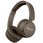 Słuchawki nauszne Guess Bluetooth 5.3    Metal Logo Script brązowy