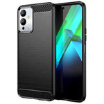 Custodia Carbon Case per Infinix Note 12i cover in carbonio flessibile in silicone nero