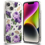 Ringke Fusion Design Cover corazzata con cornice in gel per iPhone 14 Plus trasparente (viola rosa) (FD637E29)