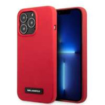 Cover Karl Lagerfeld Klhcp13lslmp1r iPhone 13 Pro / 13 6.1" rigidocase Placca in silicone rosso/rosso Case