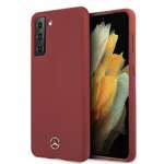 Cover MERCEDES Samsung Galaxy S21 Plus Silicone Line MEHCS21MSILRE Rosso Hardcase