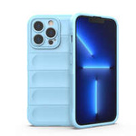 Custodia Magic Shield Case per iPhone 13 Pro Max custodia corazzata flessibile azzurra