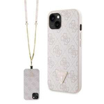 Guess GUHCP14XP4TDSCPP iPhone 14 Pro Max 6,7" rosa/rosacase Crossbody 4G Metal Logo