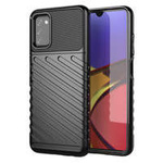 Custodia in TPU con cover rigida e flessibile Thunder Case per Samsung Galaxy A03s nera