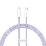 Cavo di ricarica rapida serie Baseus Dynamic 2 USB-C - Lightning 20 W 480 Mbps 1 m viola