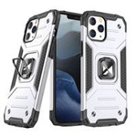 Custodia ibrida resistente Wozinsky Ring Armor + supporto magnetico per iPhone 13 mini argento