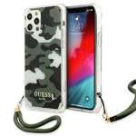 Cover GUESS Apple iPhone 12 12 Pro Camo Collection Green Hardcase