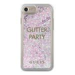 Cover guess Apple iPhone 6 7 8 SE 2020 viola/purple hard case Liquid Glitter Party GUHCP7GLUQPU