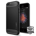 Cover SPIGEN Rugged Armor Apple Custodia per Iphone 5S SE Nero Nero