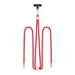 TECH-PROTECT C2S ROPE CROSSBODY STRAP RED/GOLD