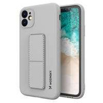 Wozinsky Kickstand Case Supporto flessibile in silicone per iPhone 11 Pro grigio