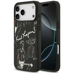 Etui Karl Lagerfeld Grained Pattern &    Logo MagSafe do iPhone 17 Pro Max czarny
