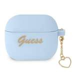 Guess GUA3LSCHSB Cover per AirPods 3 blu / blu Silicone Charm Collection