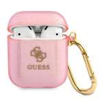 Cover GUESS Apple AirPods Glitter Collection Custodia rosa