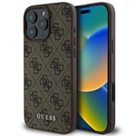 Etui Guess iPhone 16 Pro Max brązowy/brown hard case 4G Classic
