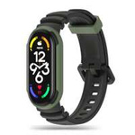 Tech-protect Iconband Hybrid Xiaomi Mi Smart Band 5 / 6 / 6 Nfc / 7 Nero / Verde Militare