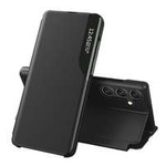 Custodia View Case in ecopelle per Samsung Galaxy A54 5G con flip stand nero
