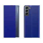 Nuova cover Sleep Case per Samsung Galaxy A54 5G cover con flip stand blu