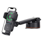 Baseus Wisdom caricatore a induzione supporto per telefono da auto sul cruscotto (ventosa) nero