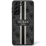 Cover Guess GUHCS23LP4RPSK S23 Ultra S918 nero/nerocase 4G stampato a righe Case