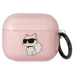 Karl Lagerfeld KLA3HNCHTCP Copertura Airpods 3 rosa/rosa Iconic Choupette