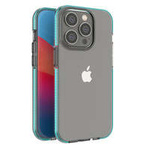 Custodia Spring Case per iPhone 14 Pro custodia in silicone con cornice azzurra