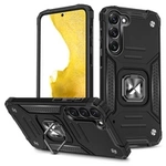 Wozinsky Ring Armor per Samsung Galaxy S23+ cover blindata anello porta magnetico nero