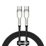 Baseus Cafule Metal Cavo dati USB tipo C - USB tipo C 100 W (20 V / 5 A) Alimentazione 1 m nero (CATJK-C01)