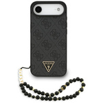 Etui Guess 4G Strap Triangle Logo        MagSafe do iPhone 17 Air czarny