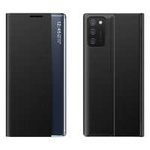 New Sleep Case Custodia tipo libreria con funzione di cavalletto per Samsung Galaxy A03s (166,5) nero