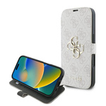 Etui Guess iPhone 16 Plus 6.7" różowy/pink book 4G Metal Logo
