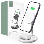 TECH-PROTECT QI15W-A21 2IN1 MagNETIC MagSafe CARICATORE WIRELESS BIANCO