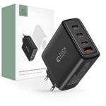 TECH-PROTECT NC100W-GAN CARICATORE DI RETE A 4 PORTE PD100W/QC3.0 NERO