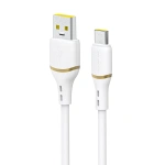 Kabel Dudao L25T USB-A - USB-C silikonowy 5A 1m - biały